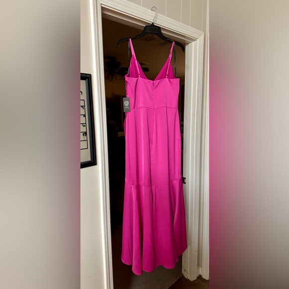 Vince Camuto Asymmetrical Ruffled Gown - Picture 6 of 9